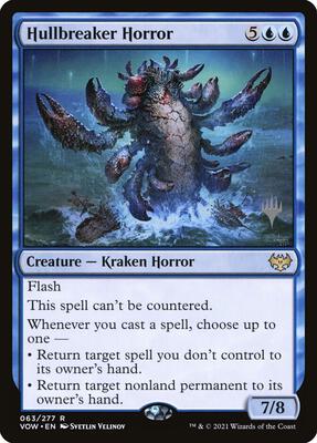 Hullbreaker Horror card from Promo Pack: Phyrexia: All Will Be One