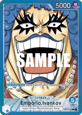 Emporio.Ivankov (049) (Alternate Art) card from Paramount War