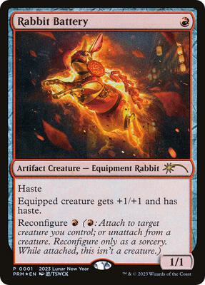 Rabbit Battery (Year of the Rabbit 2023) card from Unique and Miscellaneous Promos