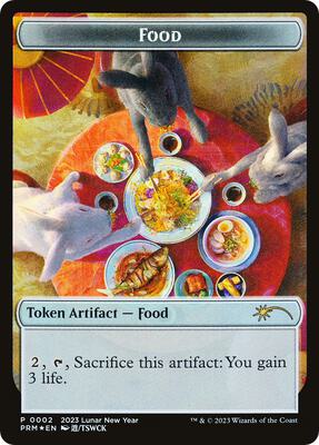 Food Token (Year of the Rabbit 2023) card from Unique and Miscellaneous Promos