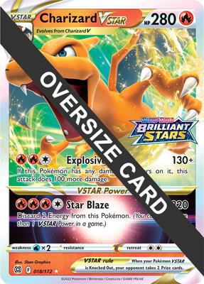 Charizard VSTAR card from Jumbo Cards