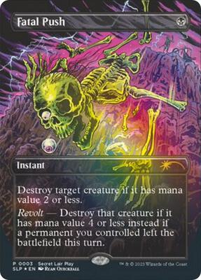 Fatal Push card from Secret Lair Showdown