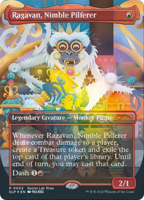 Ragavan, Nimble Pilferer card from Secret Lair Showdown