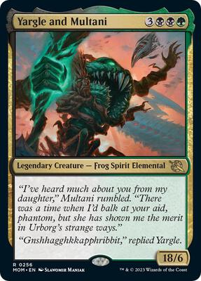 Yargle and Multani card from March of the Machine