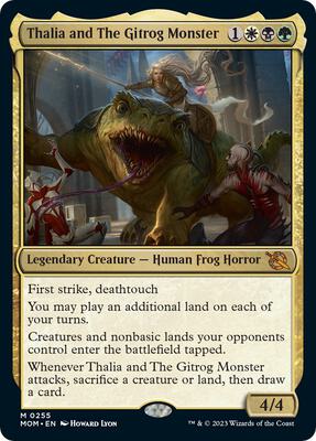 Thalia and The Gitrog Monster card from March of the Machine