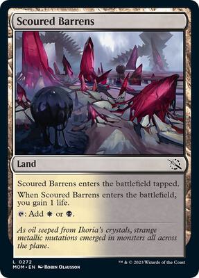 Scoured Barrens card from March of the Machine