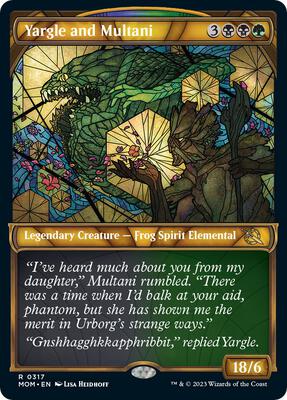 Yargle and Multani (Showcase) card from March of the Machine