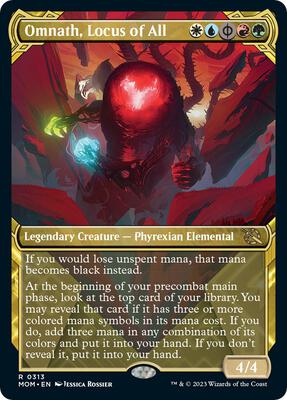 Omnath, Locus of All (Showcase) card from March of the Machine