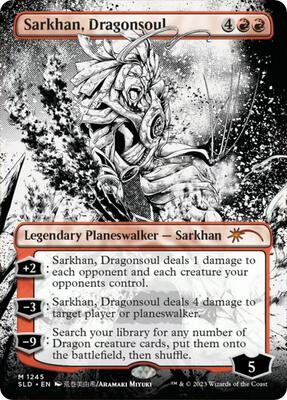 Sarkhan, Dragonsoul (Borderless) card from Secret Lair Drop Series
