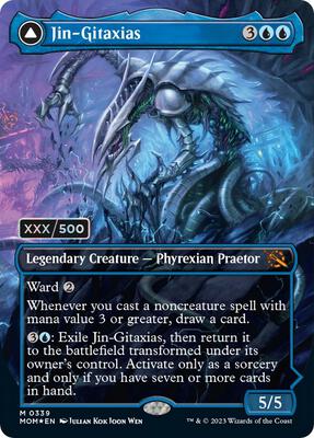 Jin-Gitaxias (Serial Numbered) card from March of the Machine