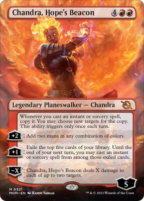 Chandra, Hope's Beacon (Borderless) card from March of the Machine