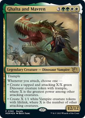 Ghalta and Mavren (MOM Bundle) card from Unique and Miscellaneous Promos