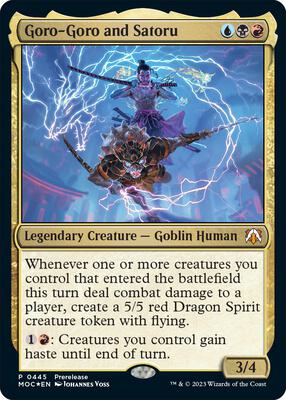 Goro-Goro and Satoru card from Prerelease Cards