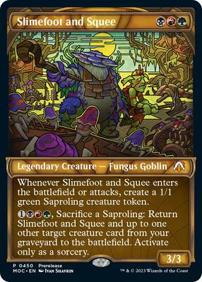 Slimefoot and Squee (Showcase) card from Prerelease Cards