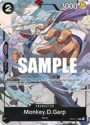 Monkey.D.Garp (115) (Alternate Art) card from Paramount War