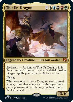 The Ur-Dragon card from Commander Masters