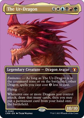 The Ur-Dragon (Borderless) card from Commander Masters
