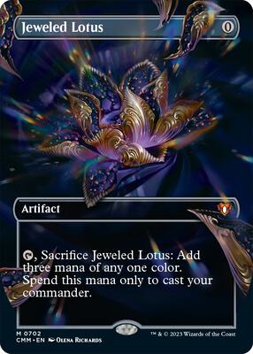 Jeweled Lotus (Borderless) card from Commander Masters