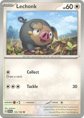 Lechonk - 155/198 card from SV01: Scarlet & Violet Base Set