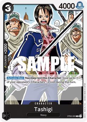 Tashigi card from Starter Deck 6: Absolute Justice