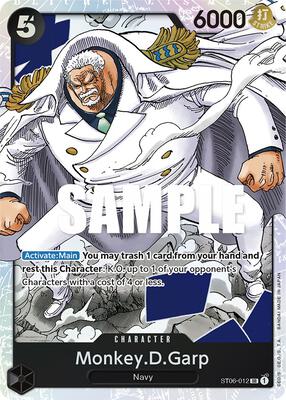 Monkey.D.Garp card from Starter Deck 6: Absolute Justice