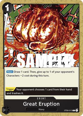 Great Eruption card from Starter Deck 6: Absolute Justice