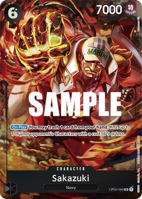Sakazuki (Alternate Art) card from Paramount War