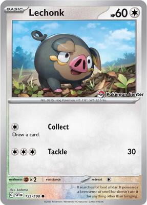 Lechonk (Pokemon Center Exclusive) card from Miscellaneous Cards & Products