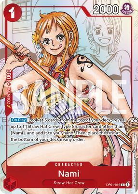 Nami - OP01-016 (Alternate Art) card from One Piece Promotion Cards