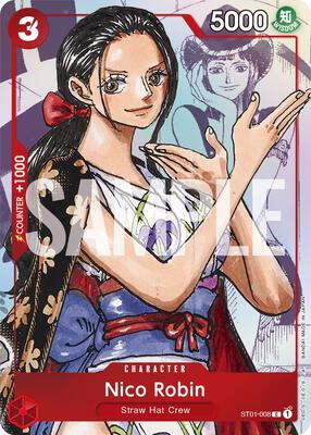 Nico Robin - ST01-008 (Alternate Art) card from One Piece Promotion Cards