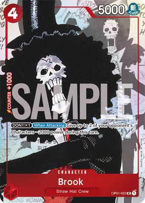 Brook - OP01-022 (Alternate Art) card from One Piece Promotion Cards