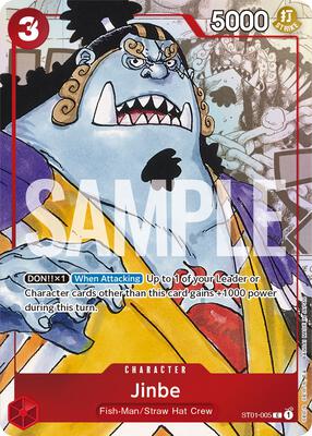 Jinbe - ST01-005 (Alternate Art) card from One Piece Promotion Cards
