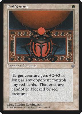 Red Scarab card from Ice Age