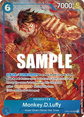 Monkey.D.Luffy (062) (Alternate Art) card from Paramount War