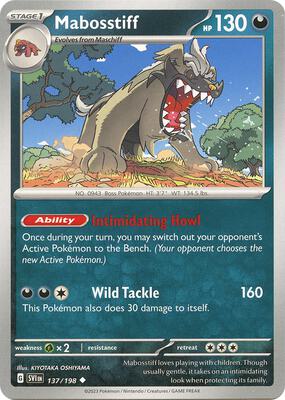 Mabosstiff - 137/198 card from SV01: Scarlet & Violet Base Set
