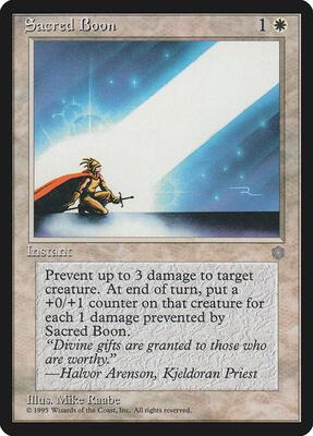 Sacred Boon card from Ice Age