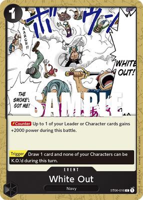 White Out card from Starter Deck 6: Absolute Justice