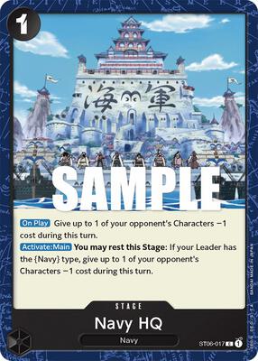 Navy HQ card from Starter Deck 6: Absolute Justice
