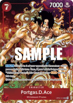Portgas.D.Ace (Parallel) card from Paramount War