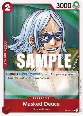 Masked Deuce card from Paramount War