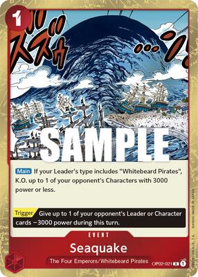 Seaquake card from Paramount War