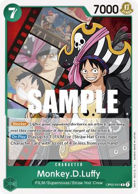 Monkey.D.Luffy (041) card from Paramount War