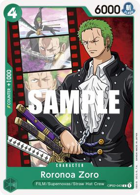 Roronoa Zoro card from Paramount War