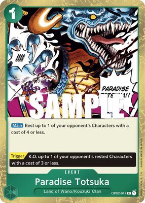 Paradise Totsuka card from Paramount War