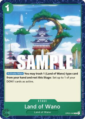 Land of Wano card from Paramount War