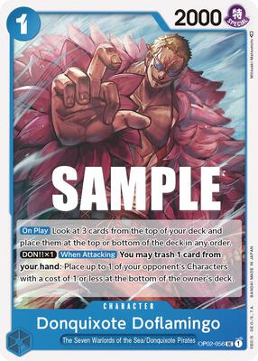 Donquixote Doflamingo card from Paramount War