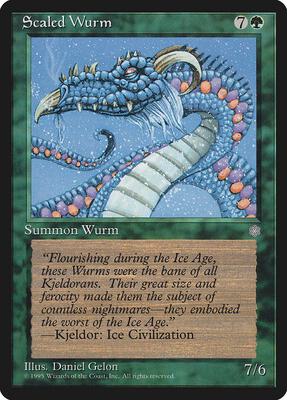 Scaled Wurm card from Ice Age