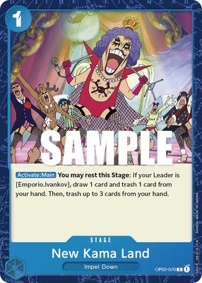 New Kama Land card from Paramount War