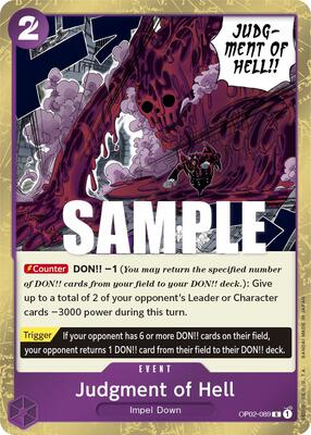 Judgment of Hell card from Paramount War