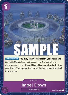 Impel Down card from Paramount War